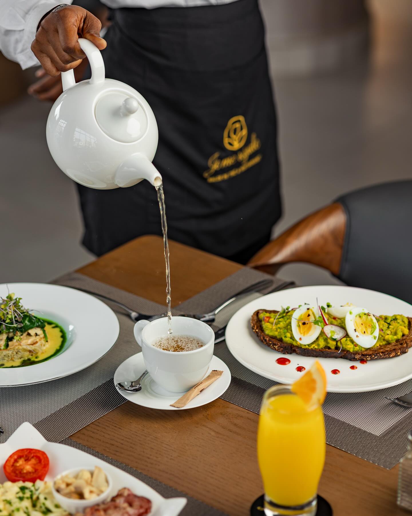 A proper salon de thé in the heart of Labone: tiered stands of French pastries, finger sandwiches, scones with clotted cream, and a curated selection of loose-leaf teas and infusions.